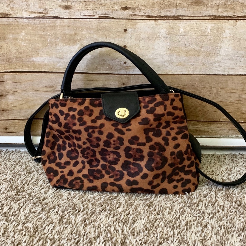 Brand New Leopard Leather Like Handbag (Price is not fixed)